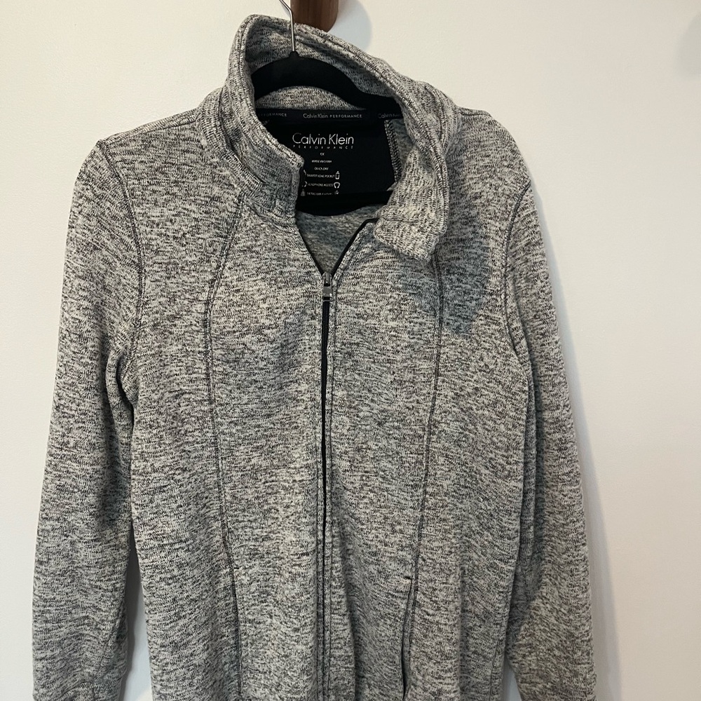 Calvin Klein Performance Heathered Gray Jacket